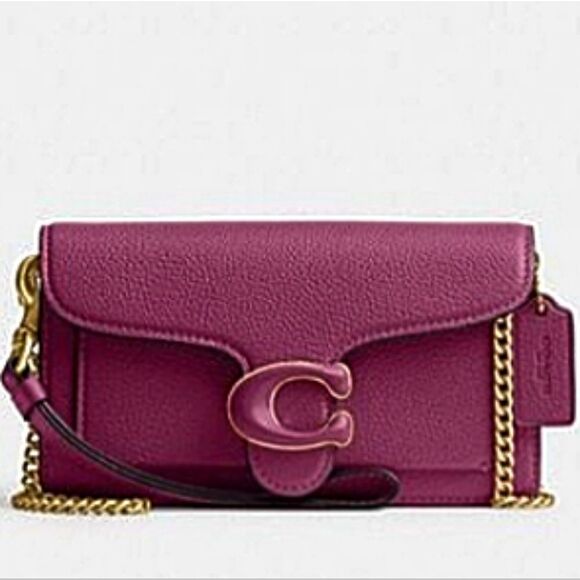 RETAIL Coach Tabby Crossbody in Plum with Brass Hardware - Picture 2 of 12